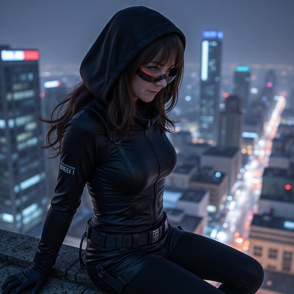 amy773 woman in sleek cyber-stealth gear-amy773 qu